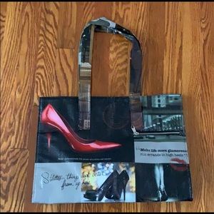 Shoe design tote bag